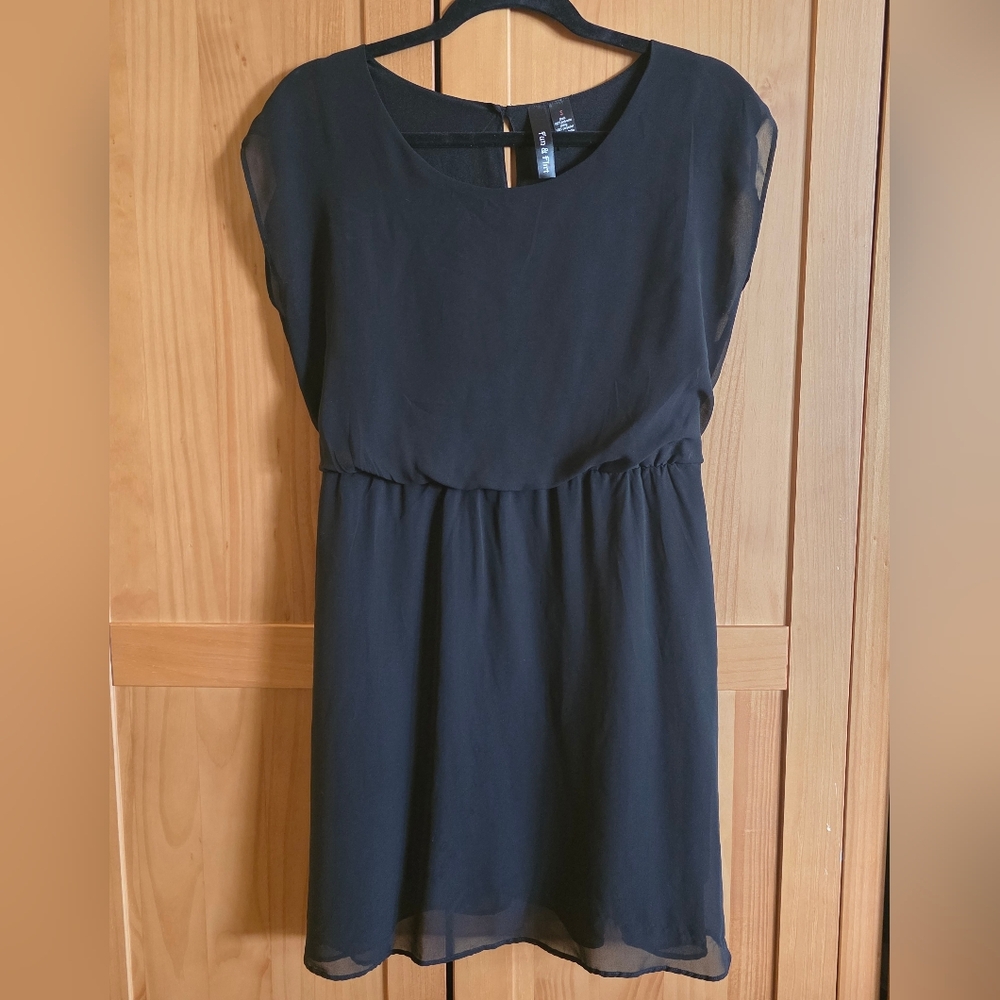 Fun & Flirt Classic Black Midi Dress